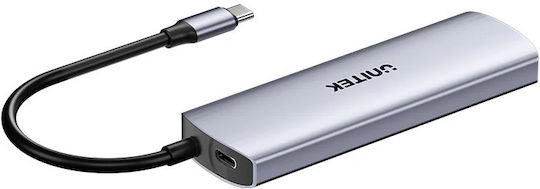 Unitek USB-C Hub 4xUSB-A 10Gbps & USB-C Strom Port H1112e