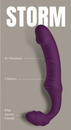 Dream Toys Διπλός Δονητής με Απομακρυσμένο Έλεγχο Μωβ