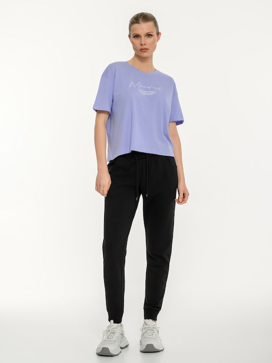 Women's Athletic Crop Top Short Sleeve Manifest Kaskas
