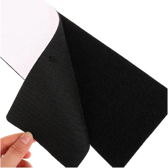 Set 2 Suporturi Plăcuță de Înmatriculare Velcro Adeziv Pe Ambele Părți Fără Ramă Invizibil Universal 50 X 10 Cm Negru