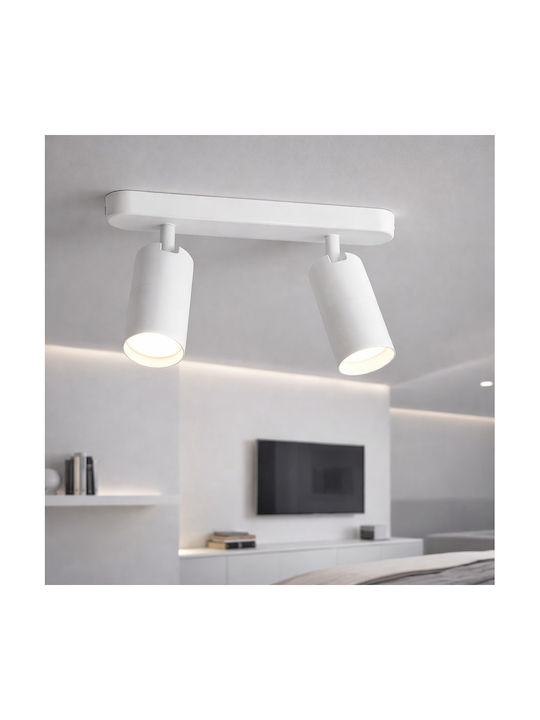 Alista Home Deckenleuchte Weiß mit Lampenbirnensockel GU10 AT1CT-IM1P-HT2L-LC500/2Weiß