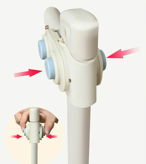 Primabobo Bară De Protecție Pentru Pat Din Material Spumos Gri 70x70cm