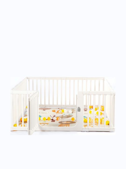 Park with Mattress White 180x150cm