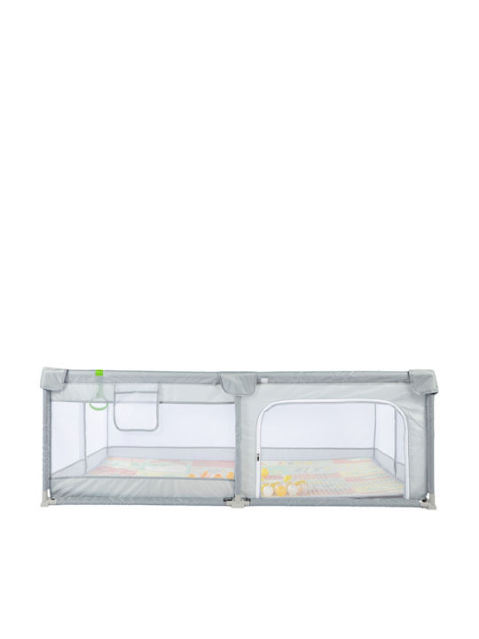Parc cu Saltea Gri 200x180cm