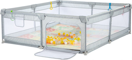 Babypark Mit Matratze Grau 200x180cm BJY02-1_180x200_Grau
