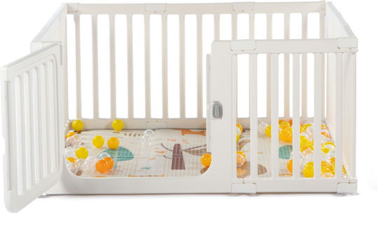 Park with Mattress White 120x120cm
