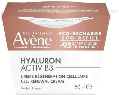 Eau Thermale Avène Hyaluron Activ B3 Refill Face Gel-Cream for Anti-aging & Firming with Hyaluronic Acid & Niacinamide 50ml