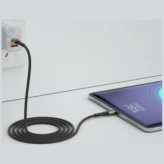 3MK USB 2.0 Kabel USB-C männlich - USB-C 10W Schwarzes 3m