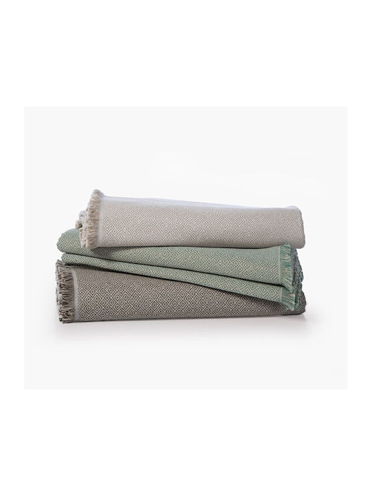 Nef-Nef Homeware Loen Armchair Throw Jacquard 170x180cm Beige