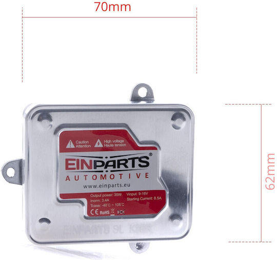 Einparts Xenon Canbus Kit Hb3m 6000k Slim Quick Start Mercedes Au