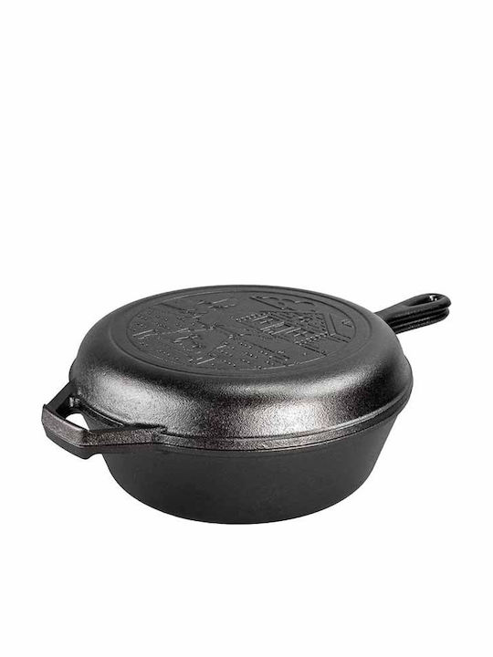 Lodge Wanderlust Series Double Cast Iron Pan with Lid with Ceramic Coating 26cm