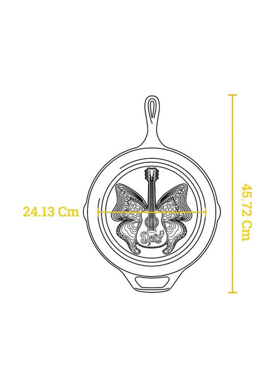 Lodge Cast Iron Pan with Lid with Ceramic Coating 30.48cm