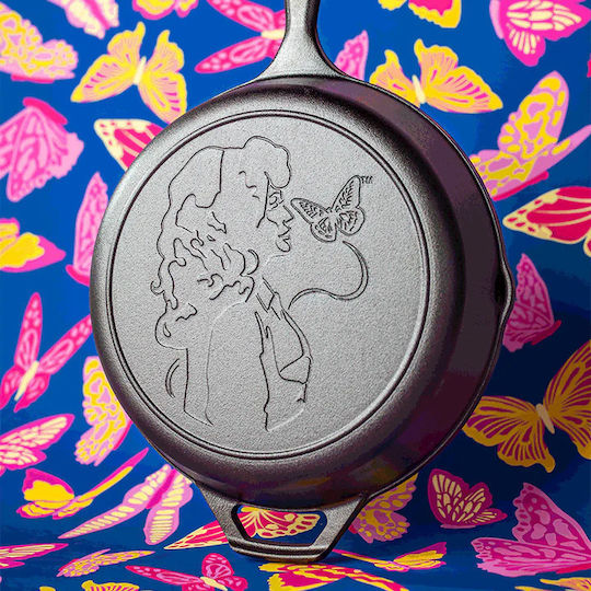 Lodge Cast Iron Pan with Lid with Non-Stick Coating 26cm