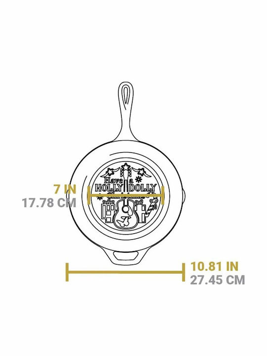 Lodge Chef Collection Τηγάνι από Μαντέμι με Καπάκι με Αντικολλητική Επίστρωση 25.4cm
