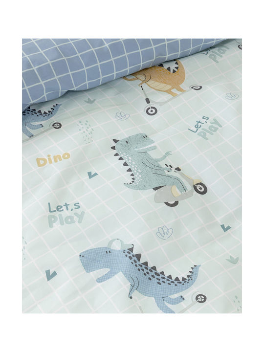 Nima Kinderbettlaken Set Mit Gummizug Hellblau 170x255cm