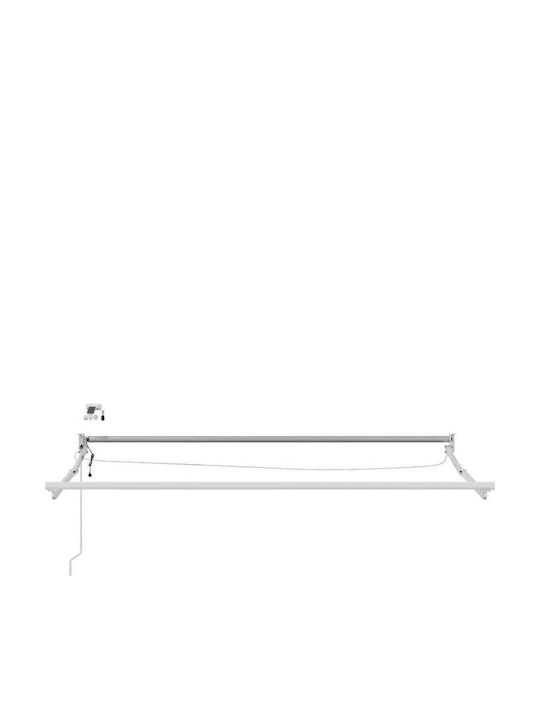 vidaXL Pavillon Terrasse mit LEDs Blau 3,5x2,5m