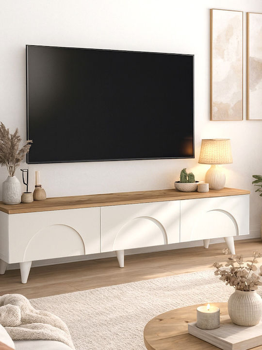 TV Stand Bono White L150xD32.3xH42.1cm