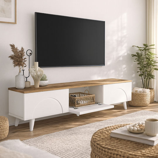 TV-Ständer Bono Weiß M150xP32.3xH42.1cm