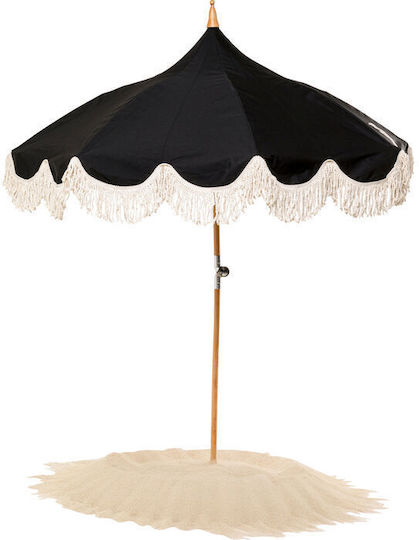 Umbrelă Rotundă Din Aluminiu Neagră Φ2.15xÎ2.36m