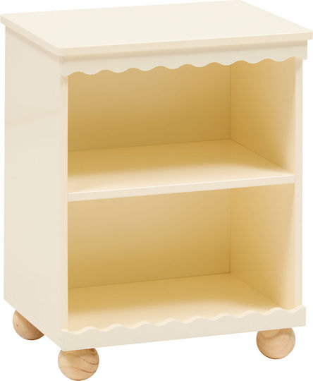 Κομοδίνο Ξύλινο Μπεζ 40x30x50.5cm