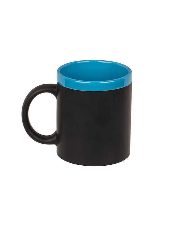Out of the Blue Writeable Stoneware Κούπα Κεραμική Μαύρη 220ml