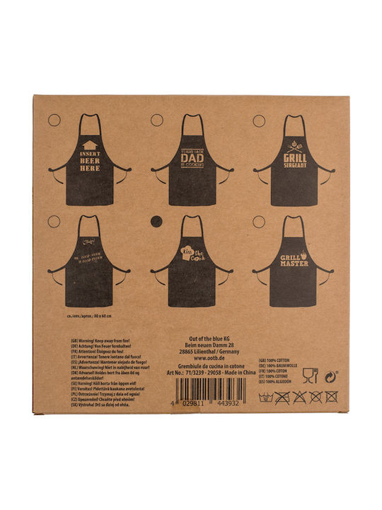 Out of the Blue Blue Kitchen Apron 60x80cm 16041A1
