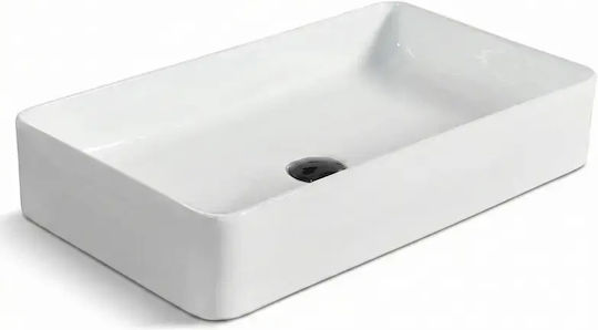 Tema Chiuvetă de Porțelan de Baie 60x35x11.1cm Albă