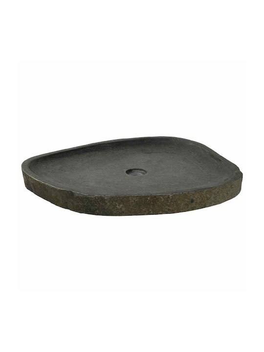 vidaXL Countertop Sink Porcelain 65x50x6cm Grey