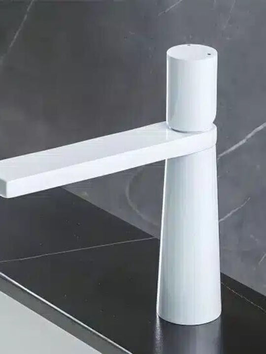 Αναμεικτική Μπαταρία Νιπτήρα Λευκή