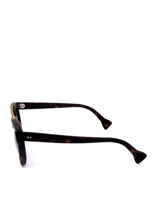 Jupiter Unisex Γυαλιά Ηλίου με Καφέ Σκελετό