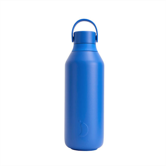 Chilly's Series 3 Μπουκάλι Θερμός Ανοξείδωτο BPA Free 500ml Pacific Blue