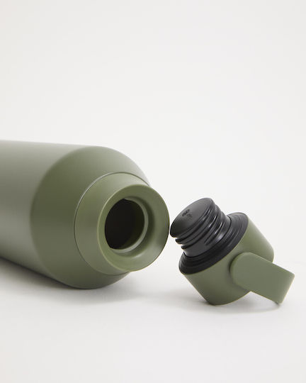 Chilly's Series 3 Sticlă Termos Oțel Inoxidabil Fără BPA 500ml Verde Cargo Cu Mâner