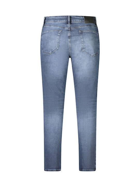 Austin Men's Jeans Pants Elastic with Slim Tapered Fit Dark Blue