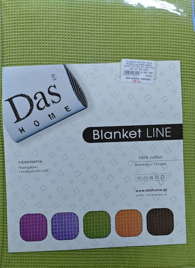 Das Home 238 Pătură Super King 220x240 cm Verde