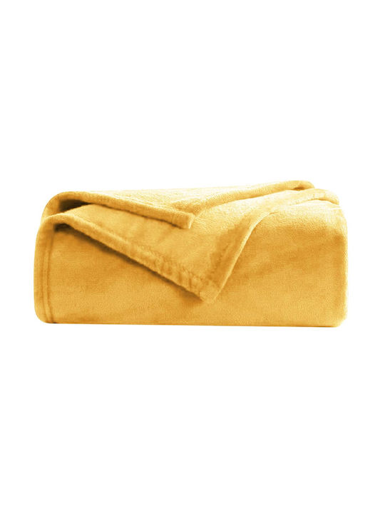 Κουβέρτα Fleece Μονή 150x200εκ. Yellow 8711252031477YELLOW