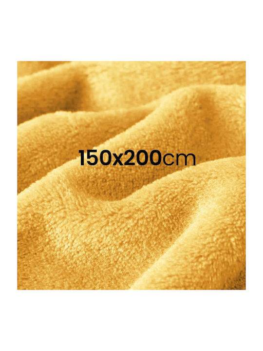 Κουβέρτα Fleece Μονή 150x200εκ. Yellow 8711252031477YELLOW