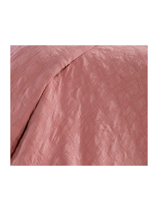 Nef-Nef Homeware Charisma Одеяло Пике Преголяма 230x250см Коралово