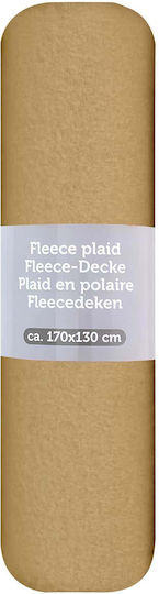Κουβέρτα Fleece Μονή 170x130εκ. Yellow