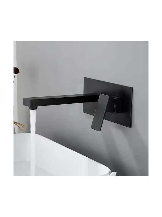 Set De Mixere Și Guriță Încorporate Pentru Lavabo Negru