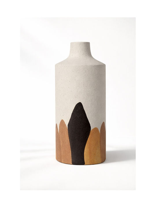 Kaemingk Vază Decorativă Ceramică Albă 13xÎnălțime 25.5cm
