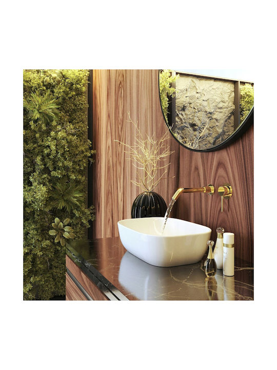 Granitan Granitan Eingebaute Wasserhähne Set für Waschbecken Gold