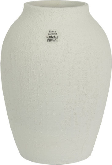 Kaemingk Βάζο Κεραμικό Λευκό 21x21xΥ30cm