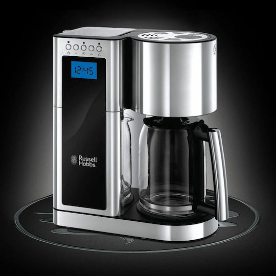 Russell Hobbs Elegance Programmable Filter Coffee Machine 1600W Silver