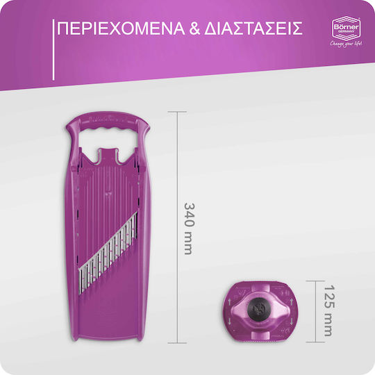 Borner Κόφτης Κυματιστός Powerline Λαβή Ασφαλείας Μωβ