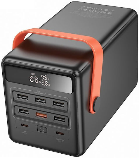 Hoco DB03 Max Power Bank 100000mAh 65W με 6 Θύρες USB-A και 2 Θύρες USB-C Μαύρο