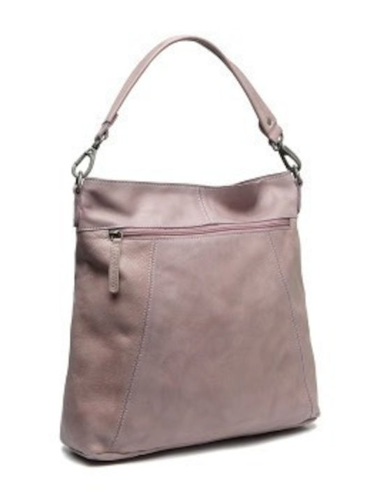 Leather Women's Shoulder Bag Lilac