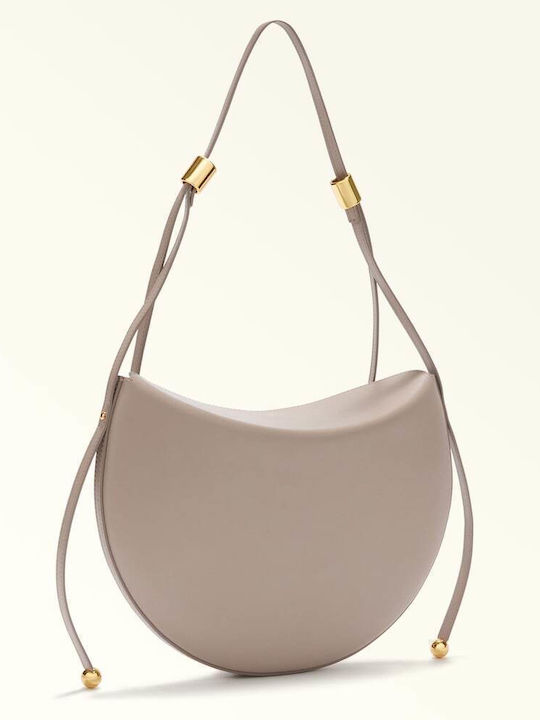Damen Schultertasche Aus Leder