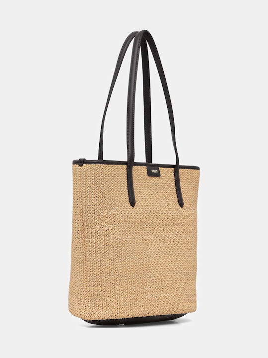 Jala Straw Women's Shopper Shoulder Bag Beige