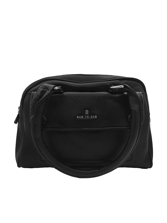 Fabric Women's Shoulder Bag Black
