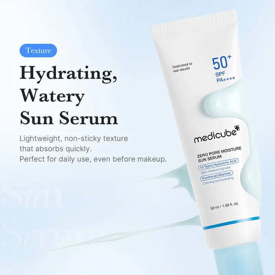 Medicube Zero Pore Feuchtigkeitsspendendes Serum Gesicht SPF50 Für Festigung 50ml